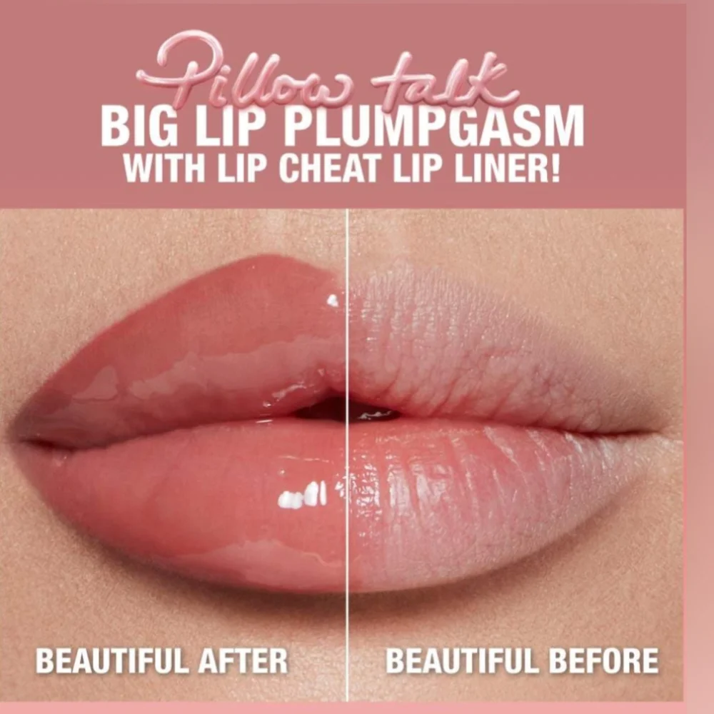 New!!!!Charlotte Tilbury Pillow Talk Big Lip Plumpgasm Plumping Lip:Fair…